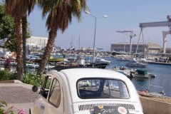 Mariage en Fiat 500 Blanche
