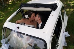 Mariage Fiat 500 Blanche