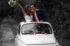 Mariage Fiat 500 Blanche