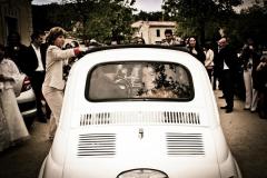 Mariage Fiat 500 Blanche