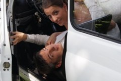 Mariage en Fiat 500 Blanche