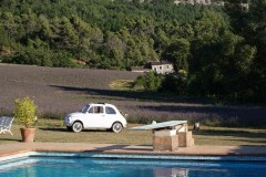 Mariage en Fiat 500 Blanche